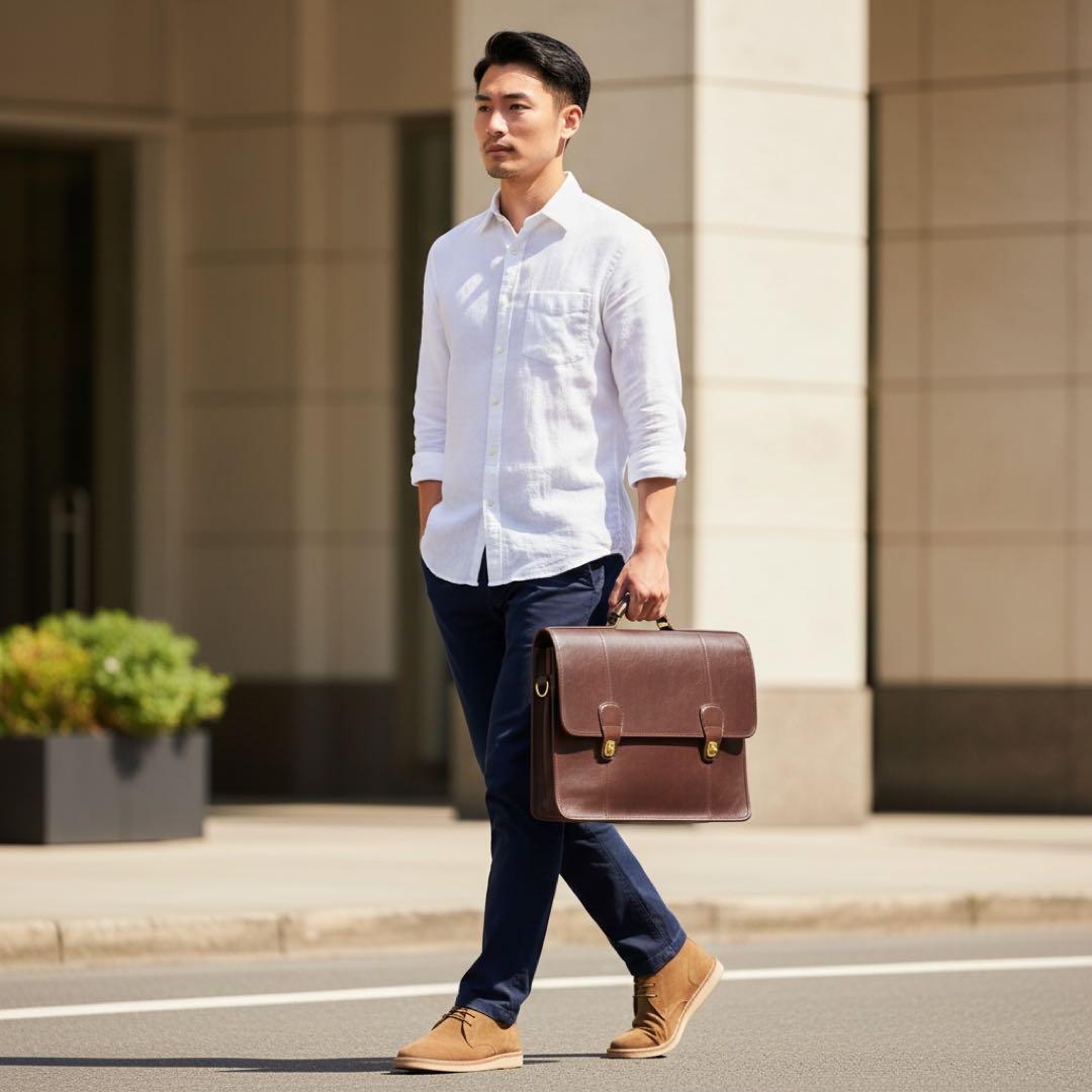 《研堂》オールドコーチ ビジネスバック ブリーフケース ターンロック 本革