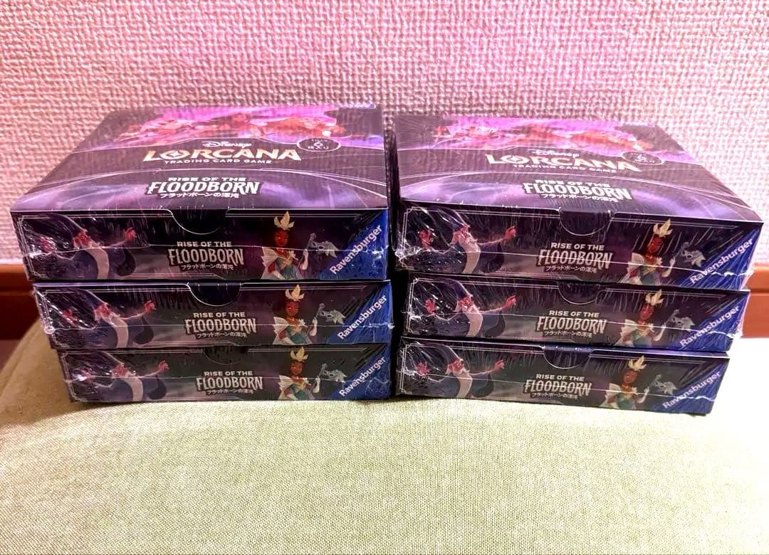 ミ*ツ様 【新品・未開封・シュリンク有】ロルカナ フラッドボーンの混沌 6BOX ディズニー・ロルカナ・TCG 日本語版 ブースターパック フラッドボーン