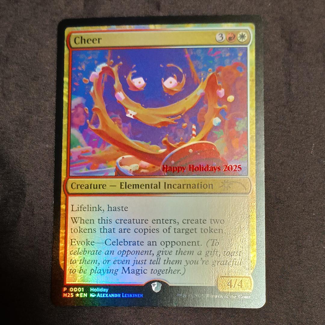 MTG GM 聖なるデュエ夜 Cheer 2025年 ホリデー プロモ カード - メルカリ