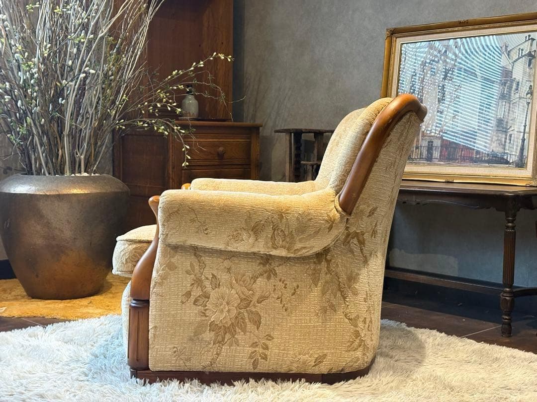 希少 hikari 光製作所 1人掛けソファ アームソファ ファブリック nZ