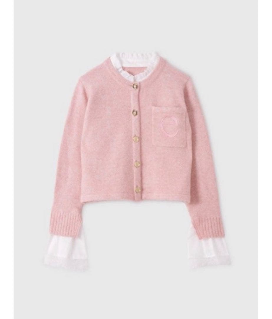 EIMY ISTOIRE モヘア カーディガン ピンク - メルカリ