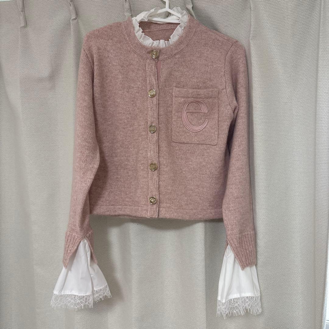 EIMY ISTOIRE モヘア カーディガン ピンク - メルカリ