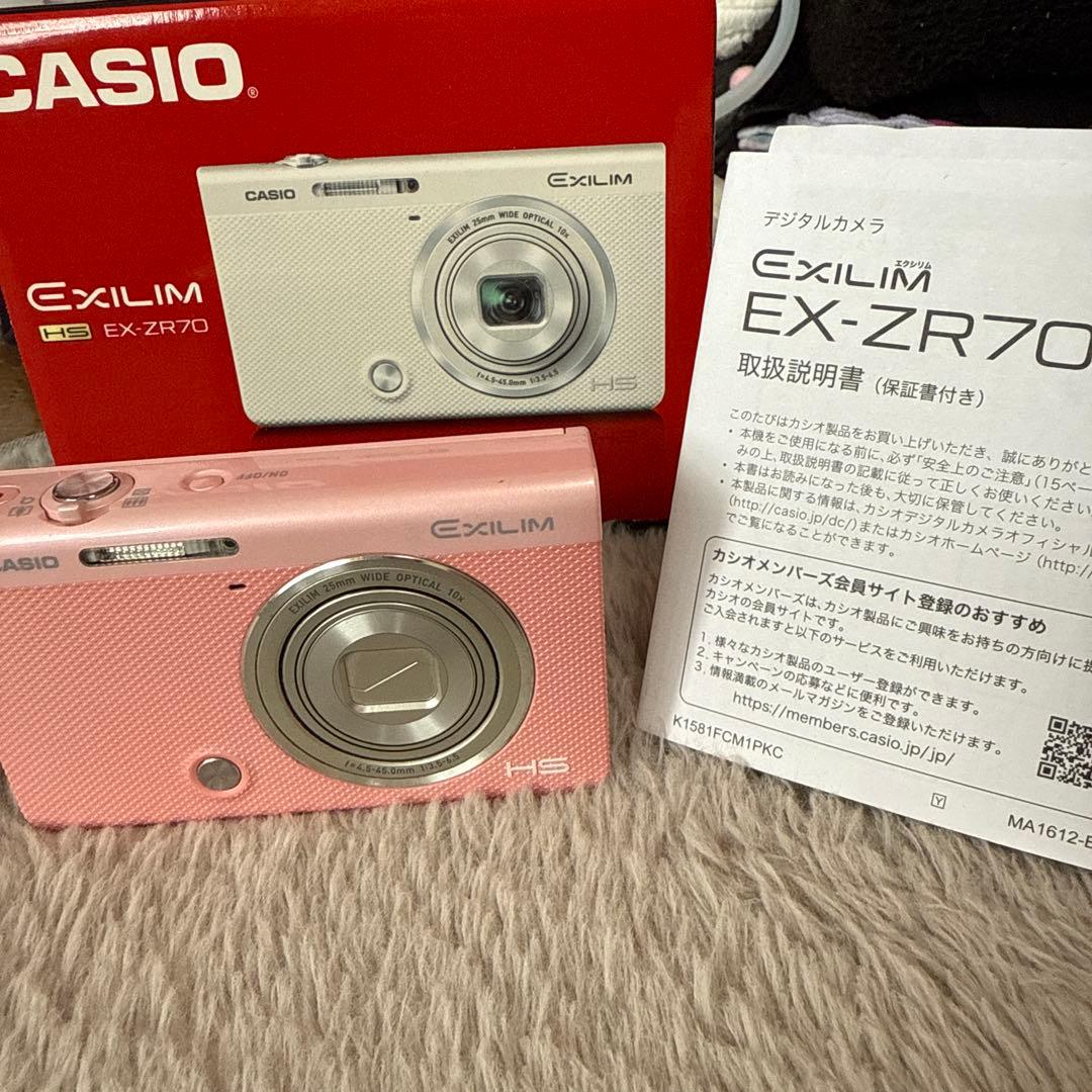 本日限定価格❗️ CASIO EXILIM EX-ZR70 ピンク - メルカリ