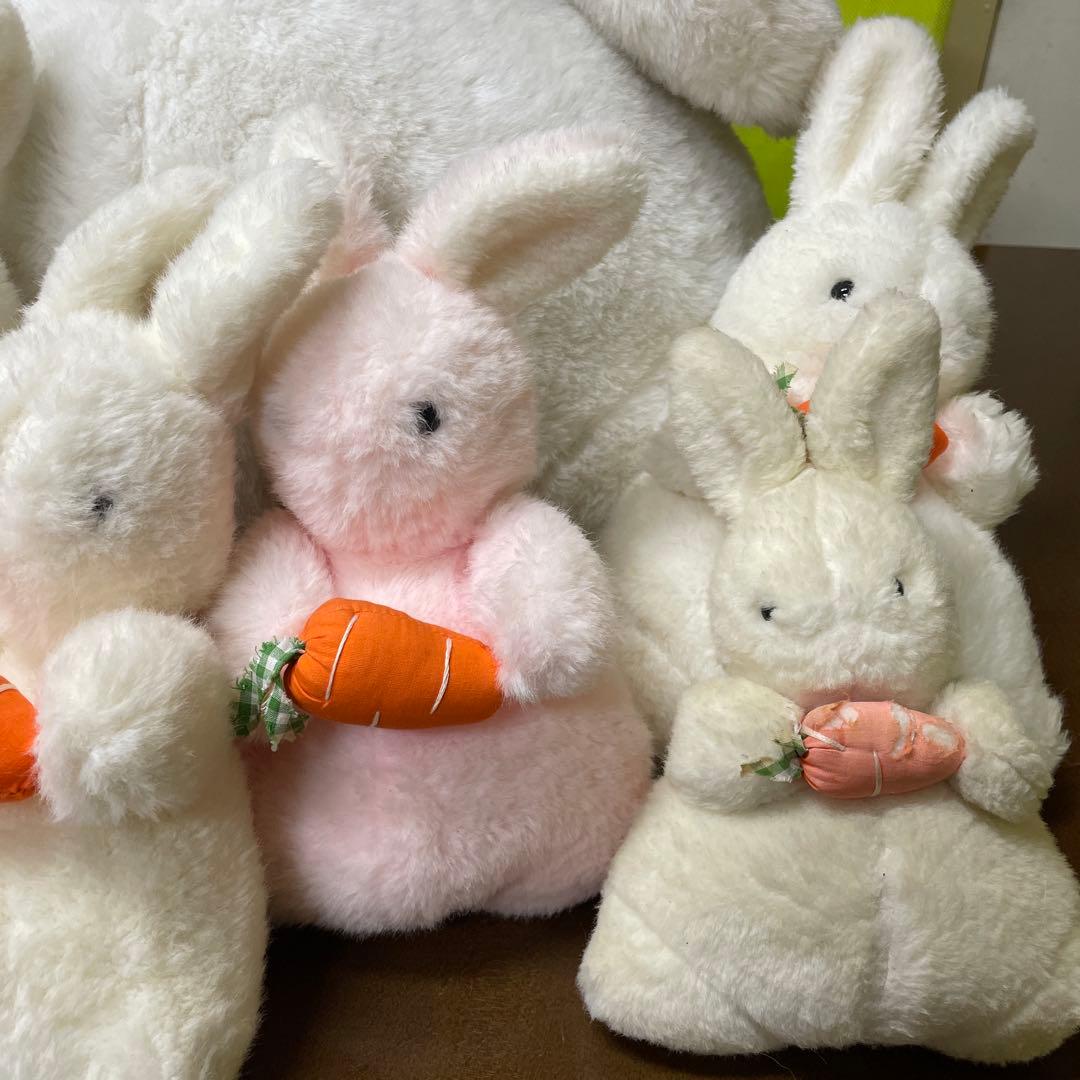 セキグチ にんじんうさぎ 9体 大と小のにんじんうさぎのぬいぐるみ