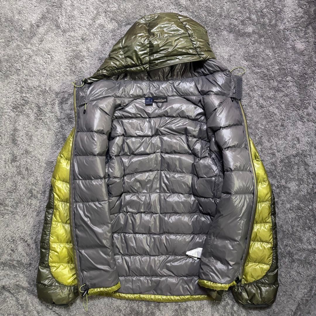 mont-bell U.L.ダウンガイドパーカー (M) グリーン ドローコ