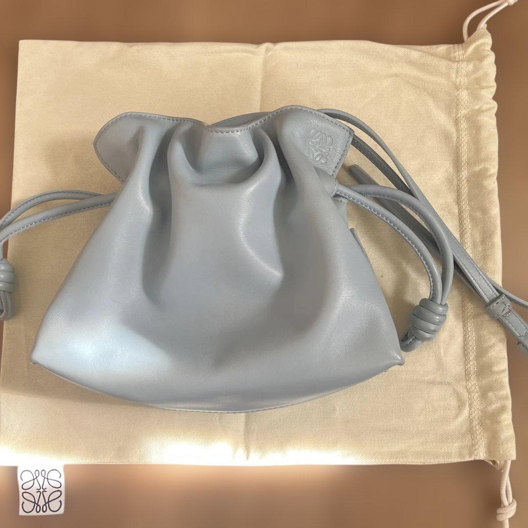 LOEWE フラメンコクラッチ ミニ ダスティーブルー 限定色 美品 - メルカリ