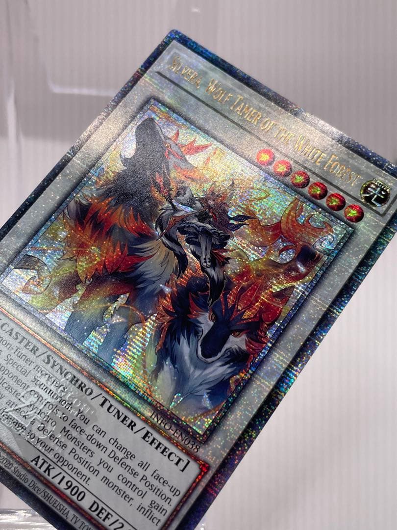 希少 EU版 1st 白き森の魔狼シルウィア 25thシークレット 遊戯王