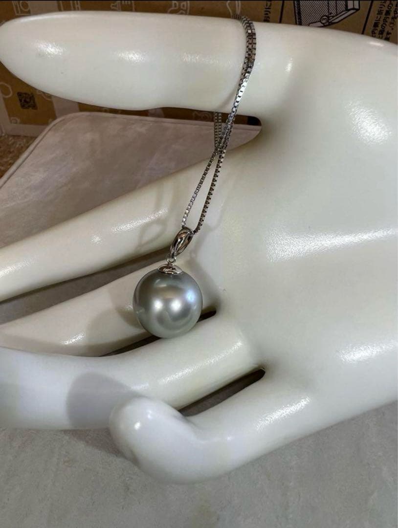 icachan様用！！【至高の特大☆】南洋白蝶真珠 pt850 パール トップ