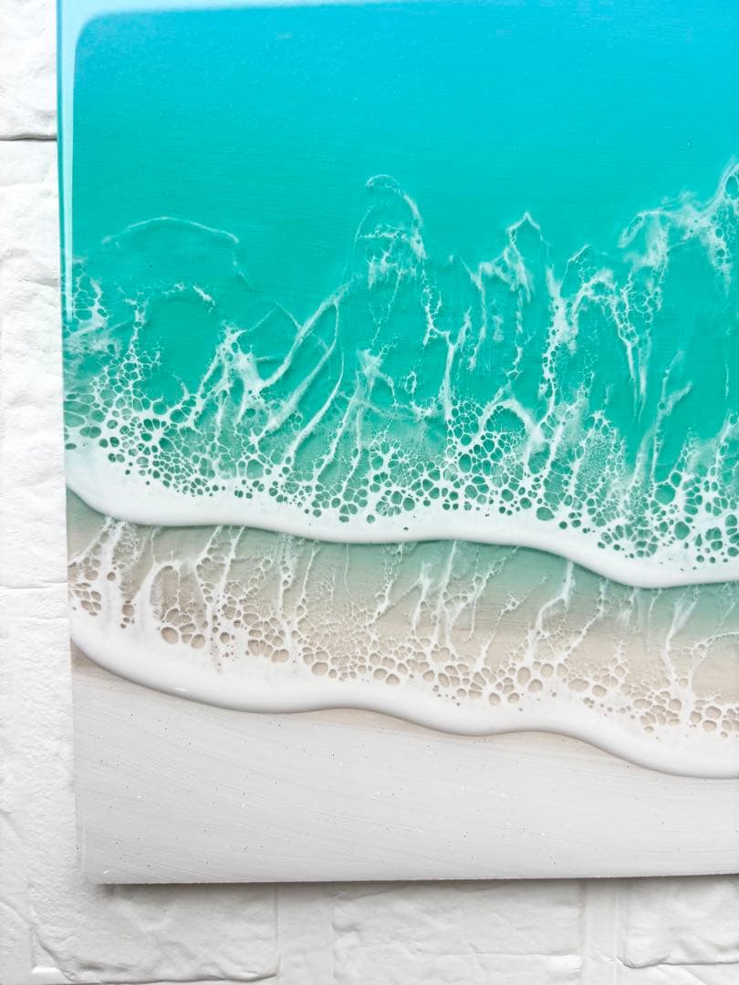 人生の再スタートを迎える方へ 海レジンアート 42×22cm - メルカリ