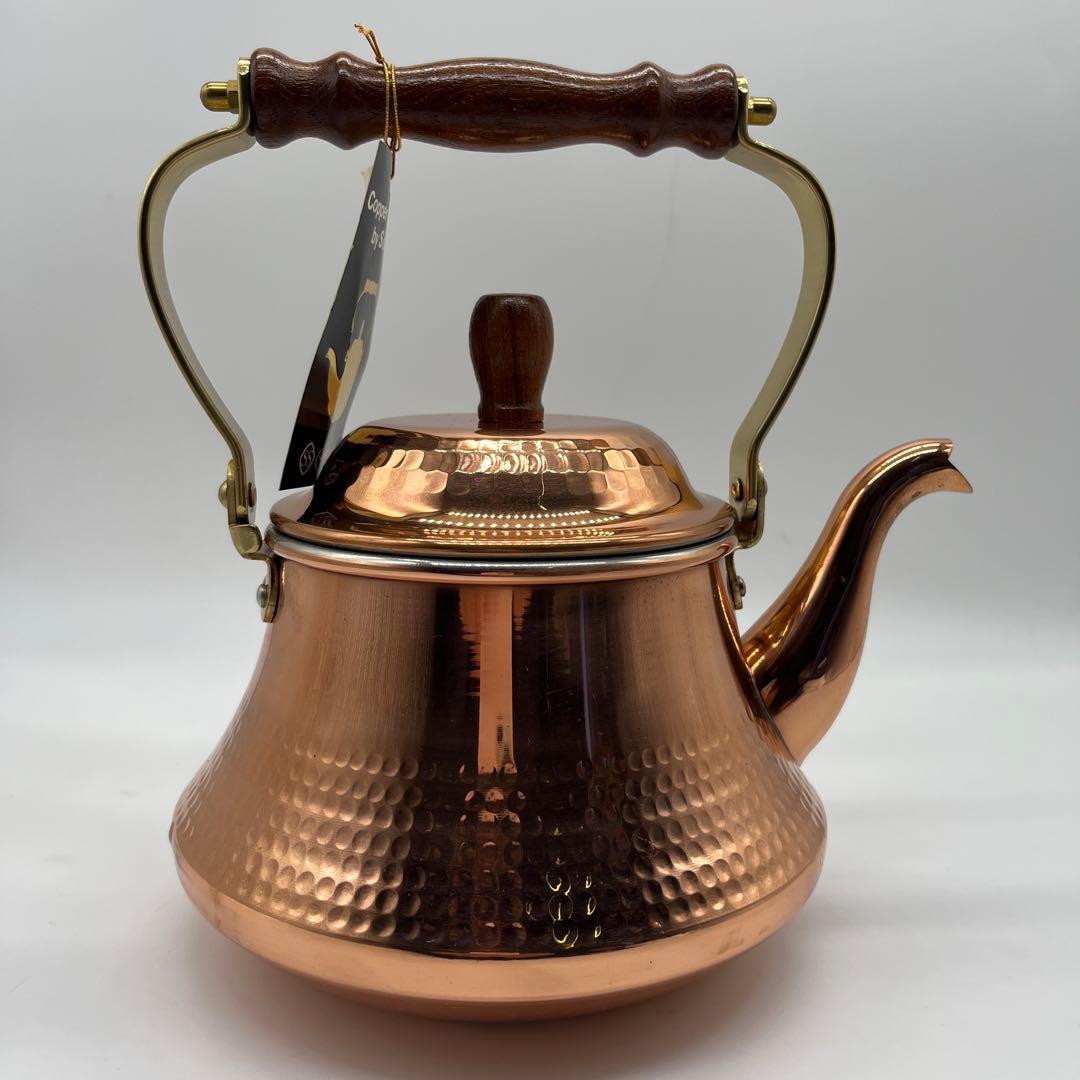 島本製作所 未使用 銅製 コッパーケトル 1.8L 銅製やかん　ヤカン