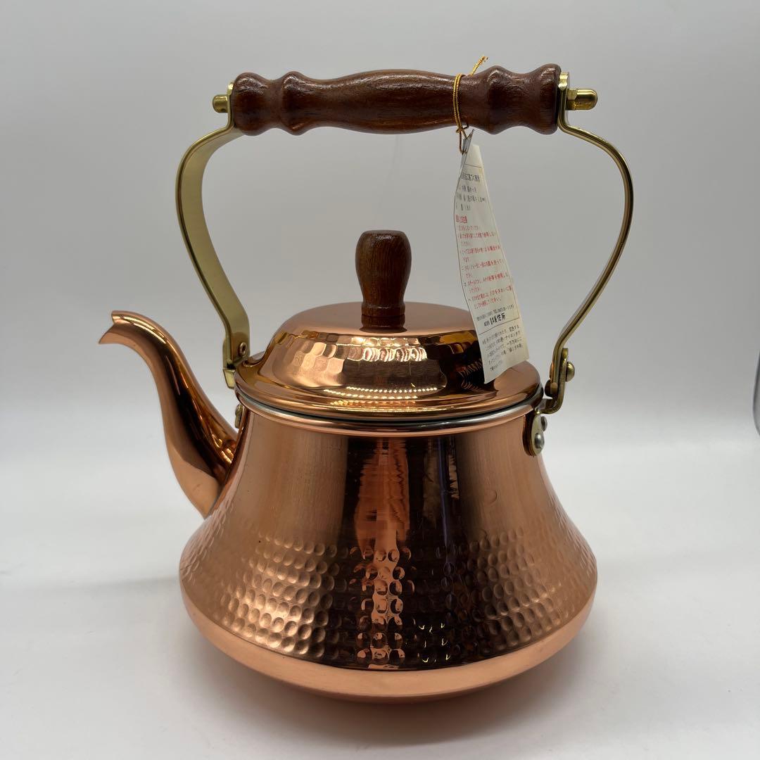 島本製作所 未使用 銅製 コッパーケトル 1.8L 銅製やかん　ヤカン