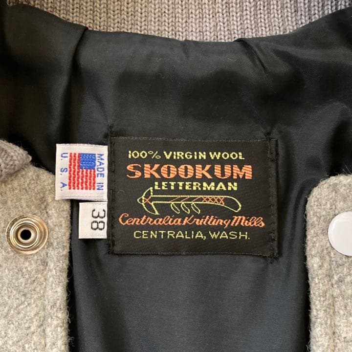 スクーカム スタジャン アメリカ製 ラグラン アワードジャケット