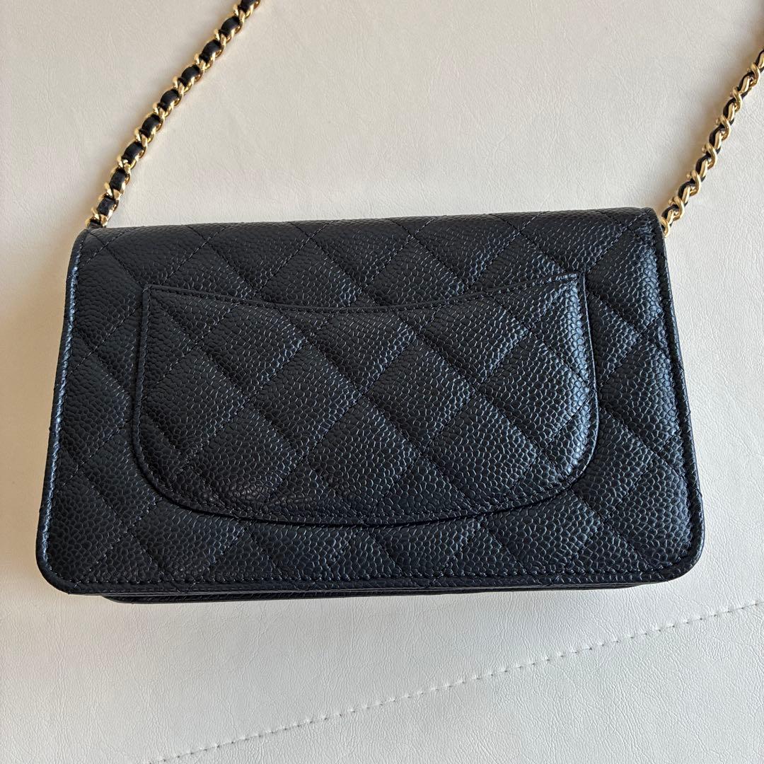 マンチェスター様美品⭐︎CHANELシャネル チェーンウォレット キャビア