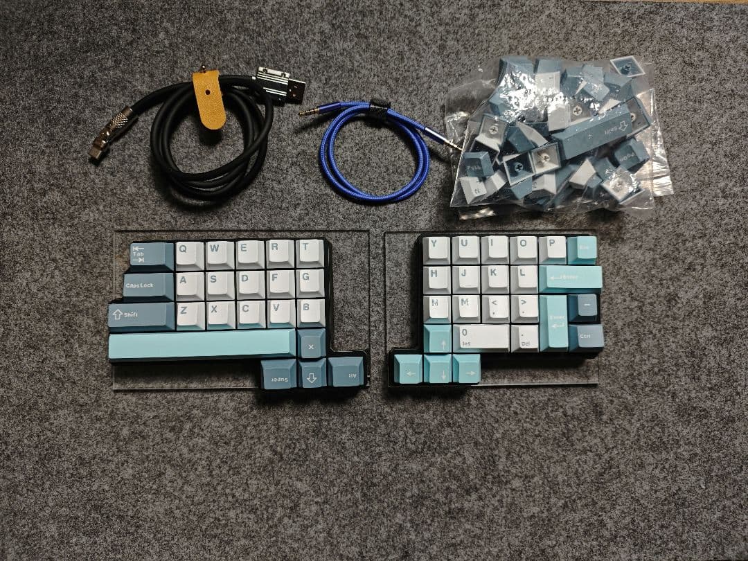自作分割型キーボード フルセット spaice47 - メルカリ