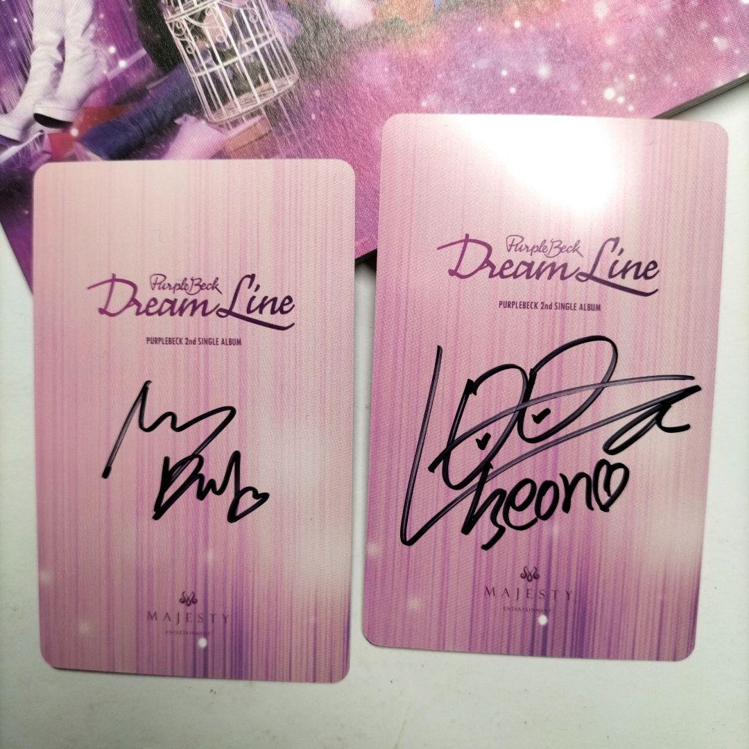 パープルベック⭐メンバー5人全員&トレカ直筆本人サイン2枚⭐PURPLEBECK