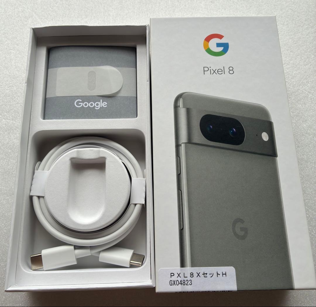 Google pixel8 128GB ヘーゼル ケース付き 充電回数10回 - メルカリ