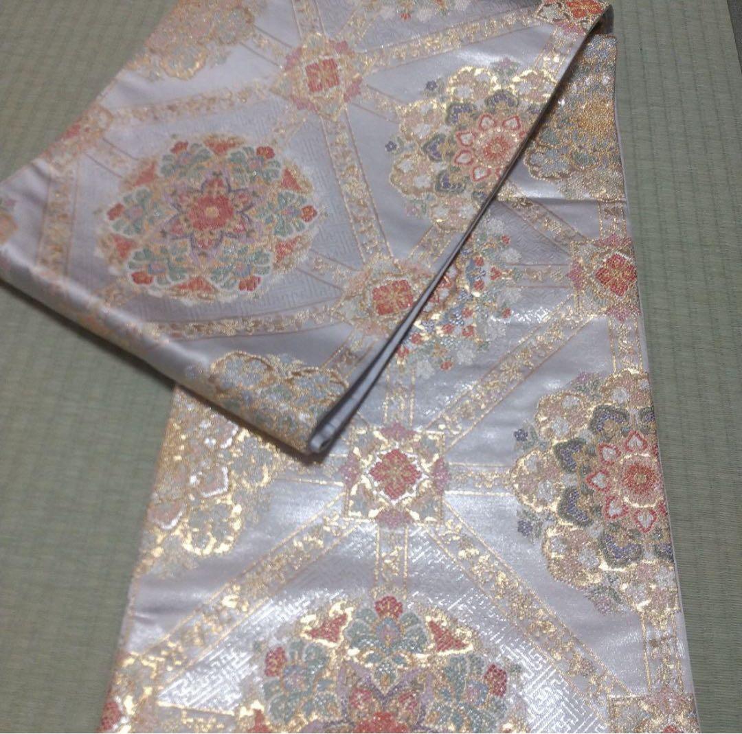 西陣織　六通柄袋帯　嵯峨羅豊彩華文　着物　フォーマル