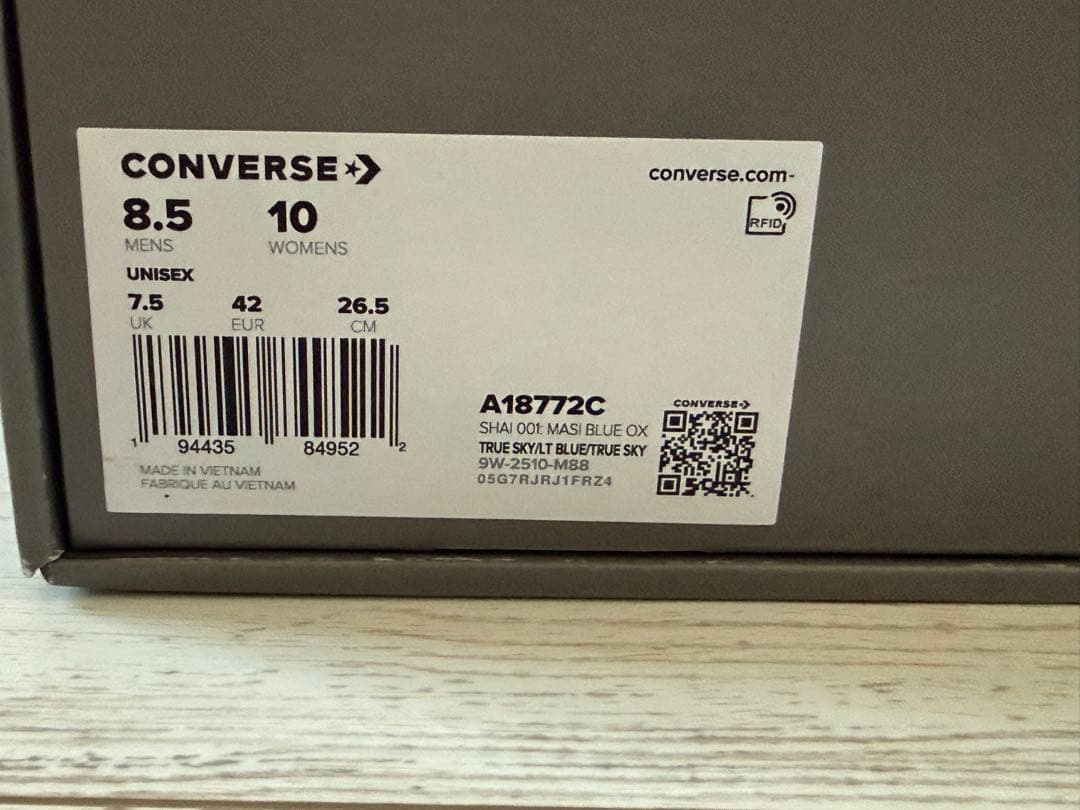 シューズ(男性用) Converse Shai 001 Masi Blue US8.5 26.5cm