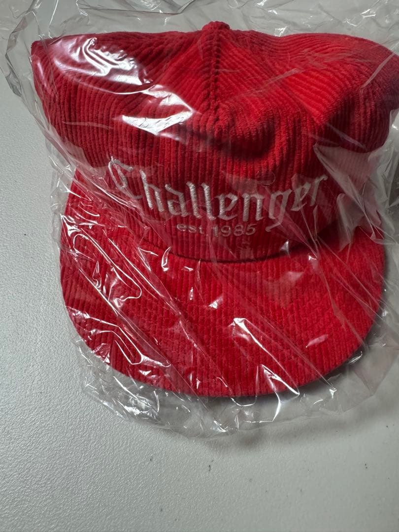Challenger コーデュロイキャップ　レッド CHALLENGER/CORDUROY CAP（RED）［コーデュロイキャップ-26春夏］ - JONAS