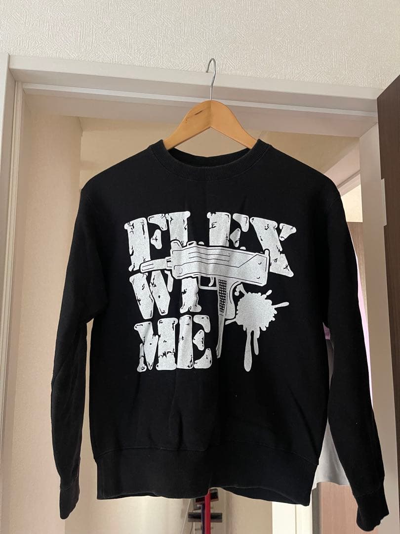 flexwitmeスウェット 黒 CROSS&STITCH/クロスアンドステッチ 10oz 裏毛 スウェット カジュアル