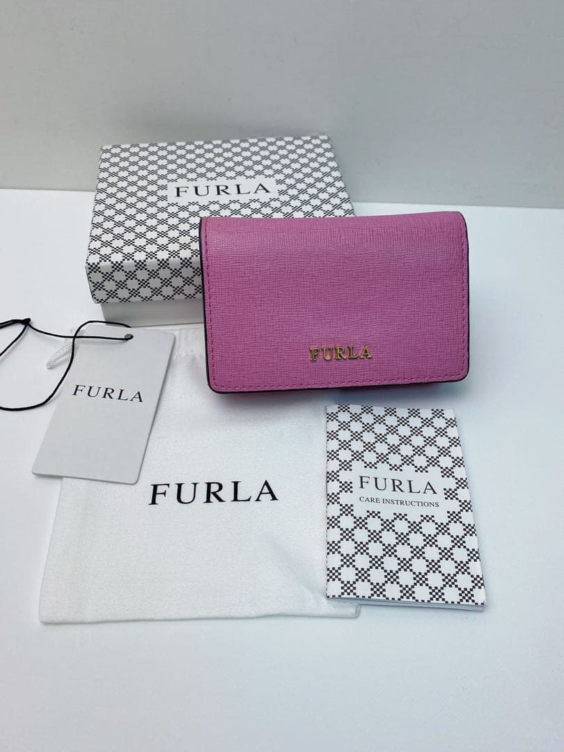 新品 フルラ FURLA カードケース 名刺入れ レザー 保存袋あり 箱付き FURLA（フルラ） 名刺入れ レディース カードケース レザー カメリア