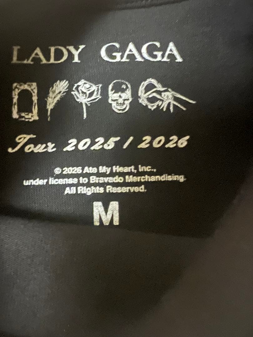 レディ・ガガ ENGLISH DATE BACK SS TEE 8番 Mサイズ - メルカリ