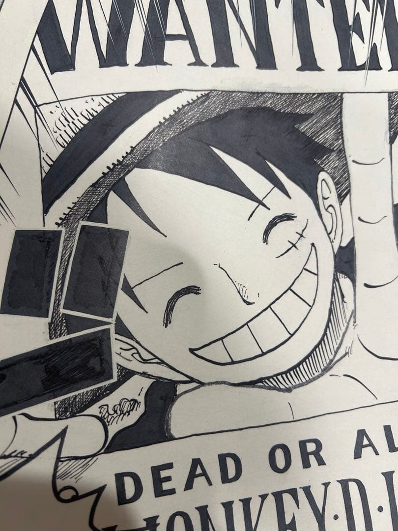 ONE PIECE 複製原稿 15億 希少品 ルフィ シャンクス - メルカリ