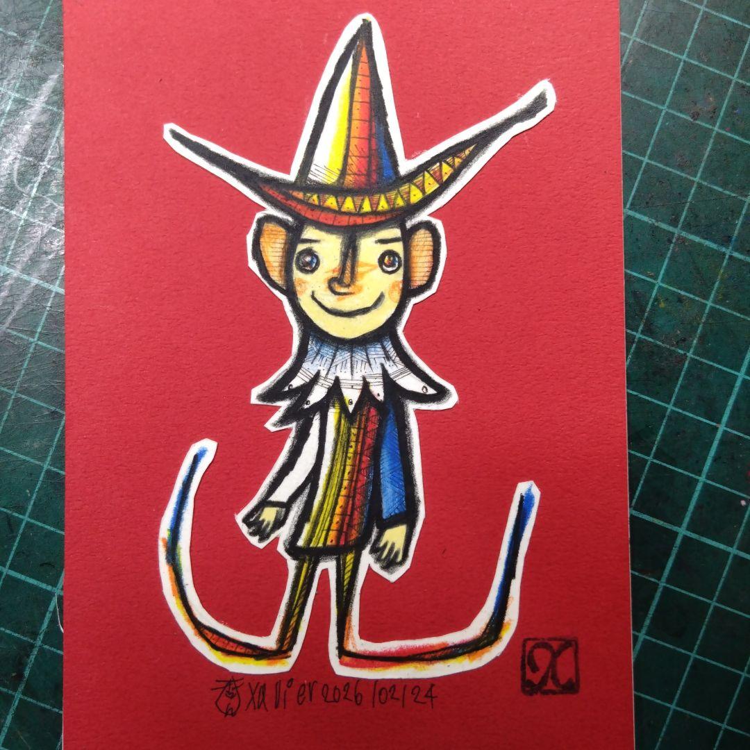 ザビちゃん】【原画肉筆】xavier2026(初筆) - メルカリ