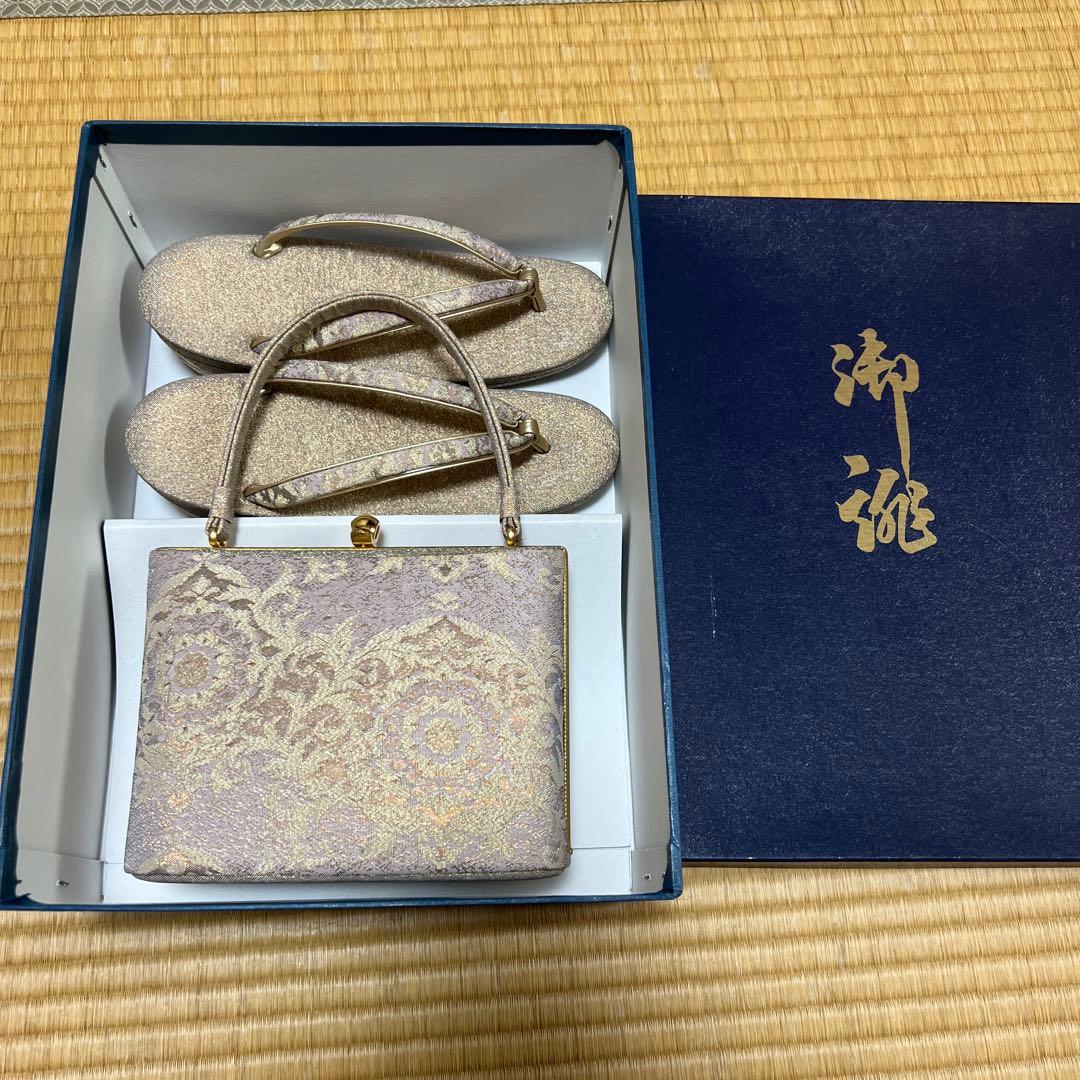 草履バッグセット　24㎝ NISHIORI 草履バッグセット 高級 紗織 選べる 4サイズ 礼装用 金