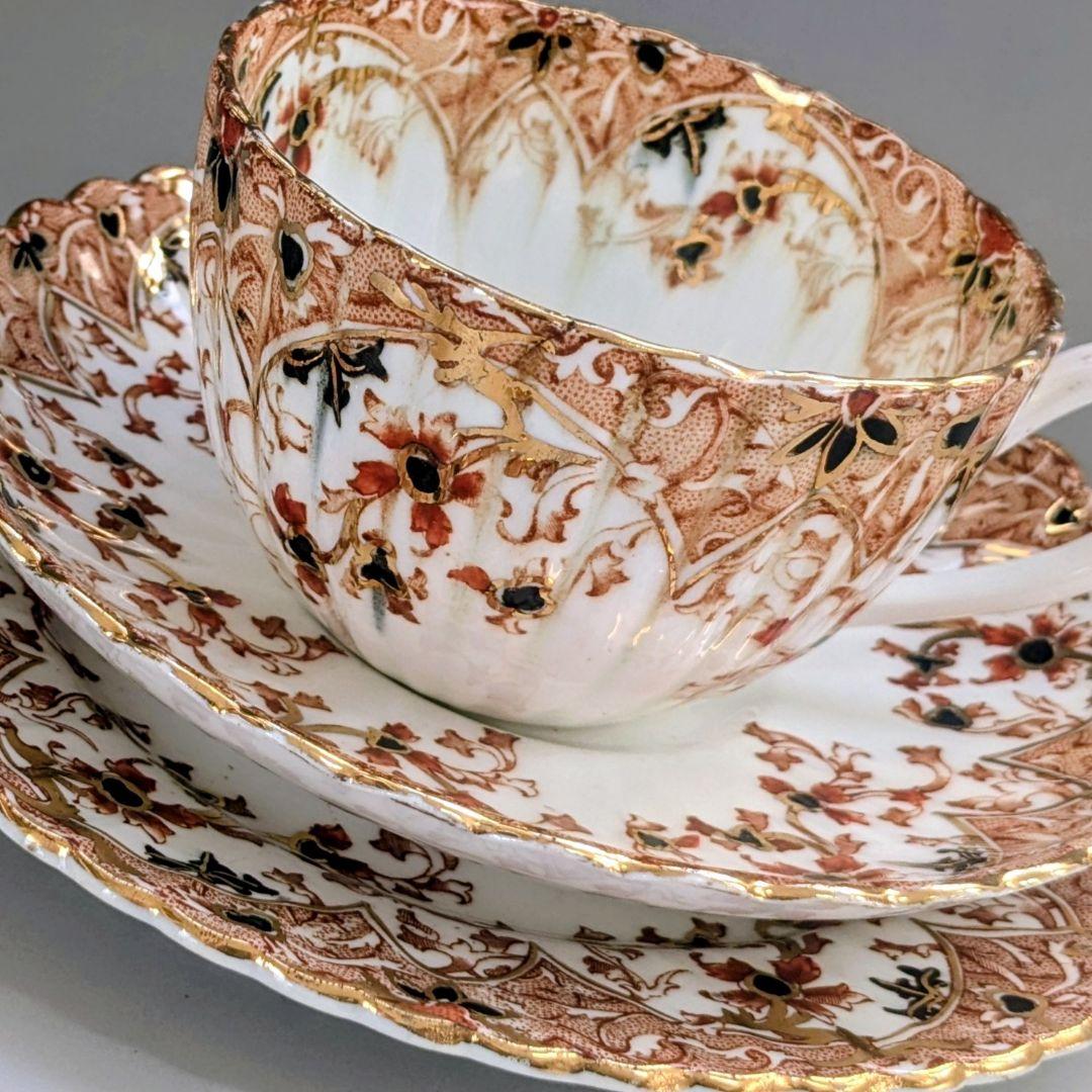 英国アンティーク サミュエルラドフォード 1800年代トリオ カップ