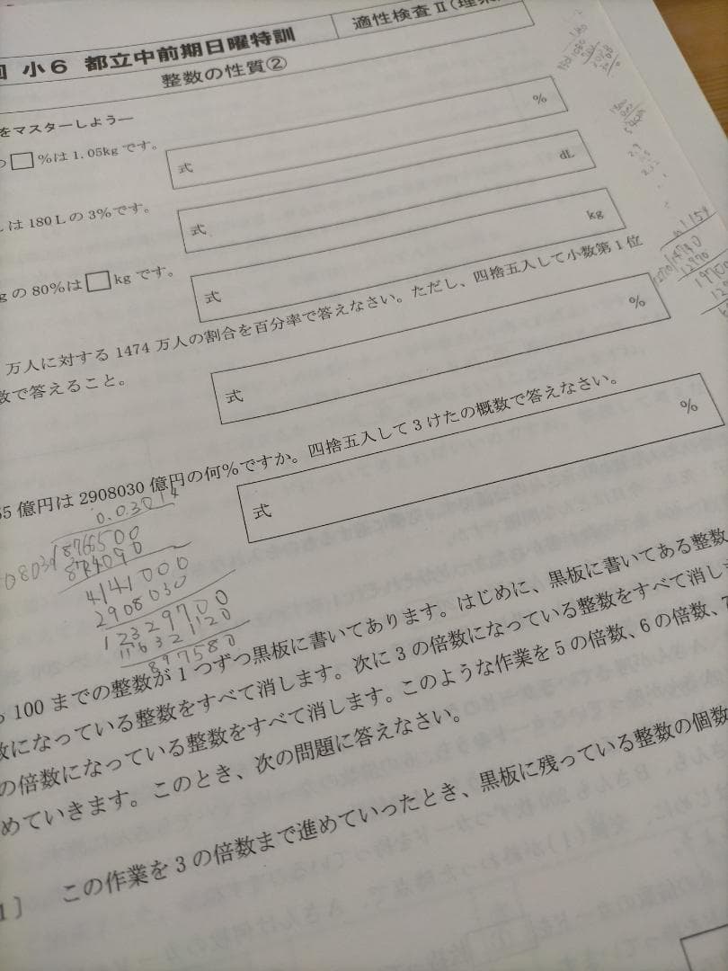 ☆値引き】小6 ena 都立中前期日曜特訓 大泉高付属中コース 全