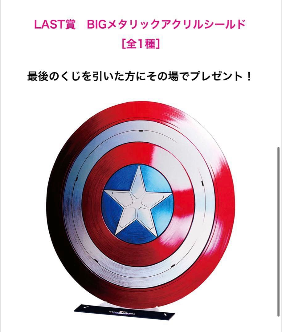 キャプテン・アメリカ ハッピーくじ ラストワン賞BIGメタリック