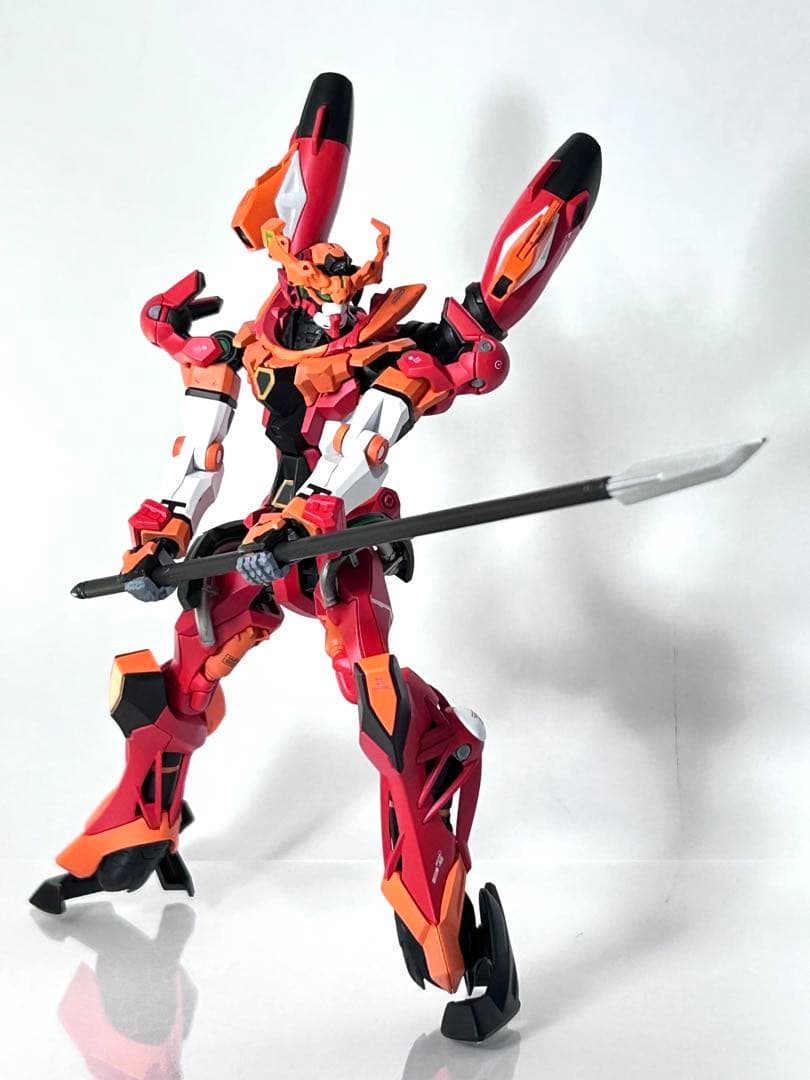HG GQuuuuuuX ジークアクス 塗装完成品 エヴァンゲリオン弍号機カラー