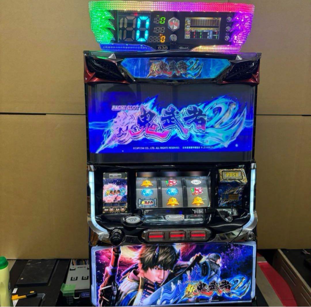 6号機 新鬼武者2 実機 家庭用フルセット！ 楽天市場】【本州送料無料】 パチスロ 新鬼武者2 【標準セット（ご遊技