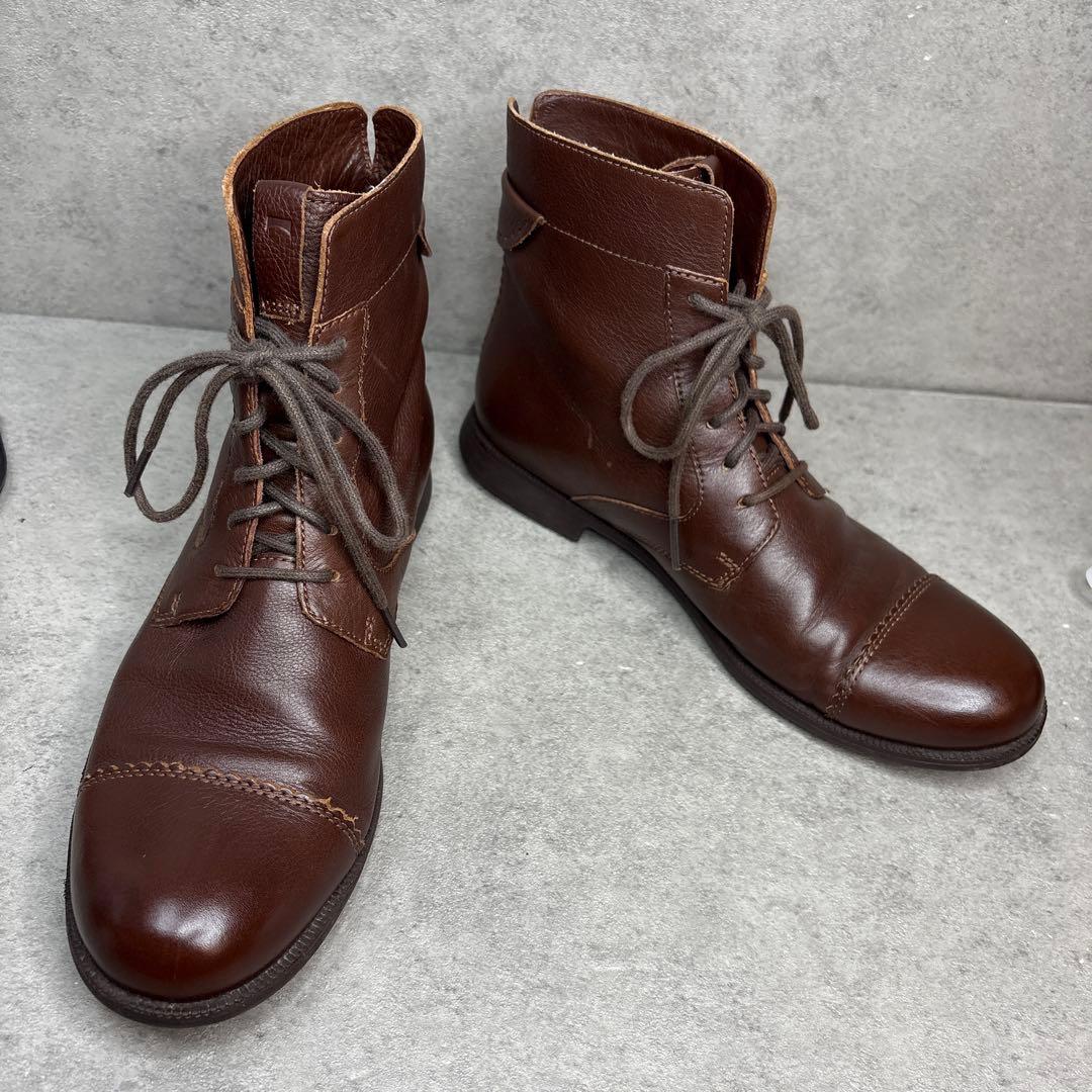 極美品！CAMPER ミルブラウン キャップトゥ コンフォート レザーブーツ