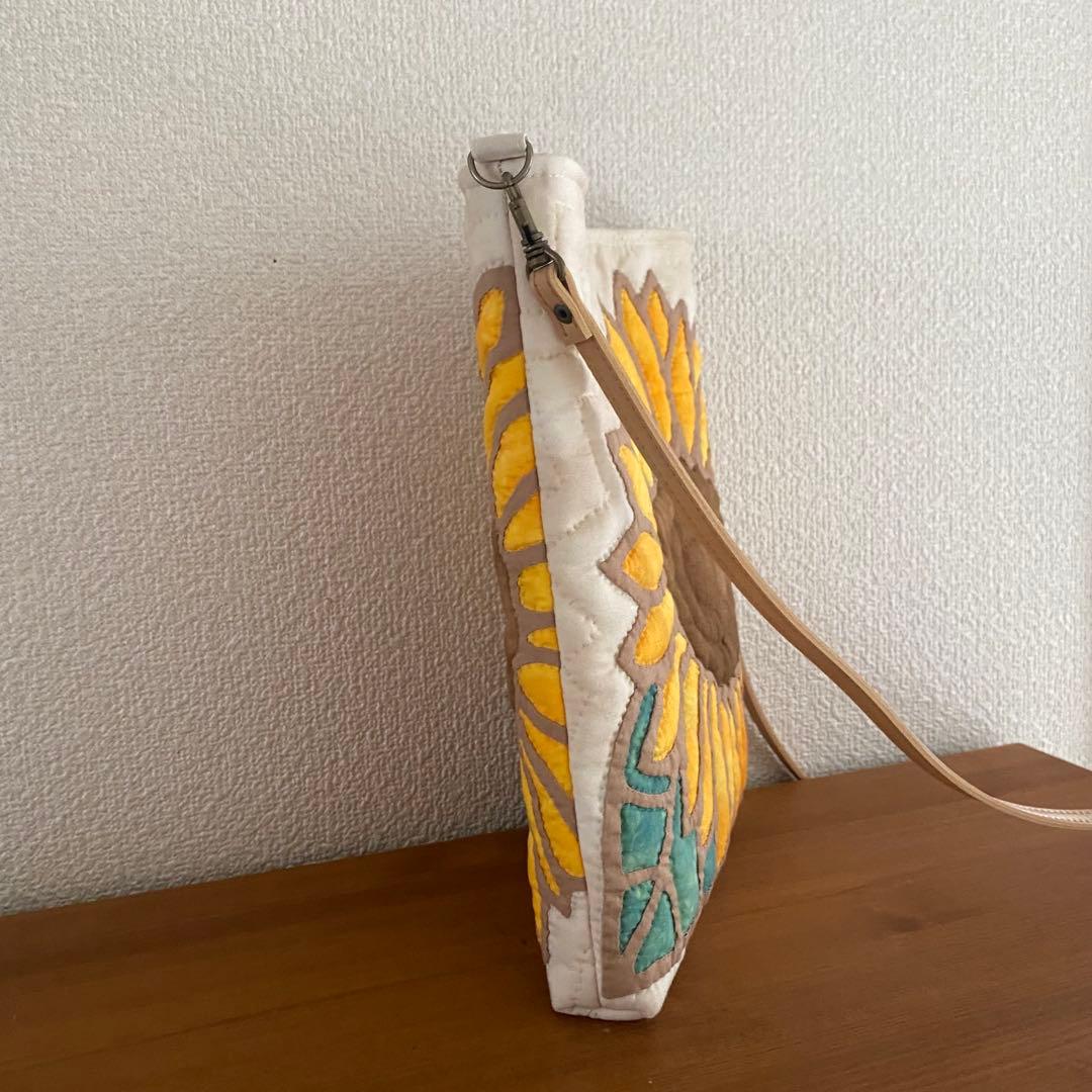 まっちゃん様専用◇ハワイアンキルト◇ショルダーバッグ◇ひまわり