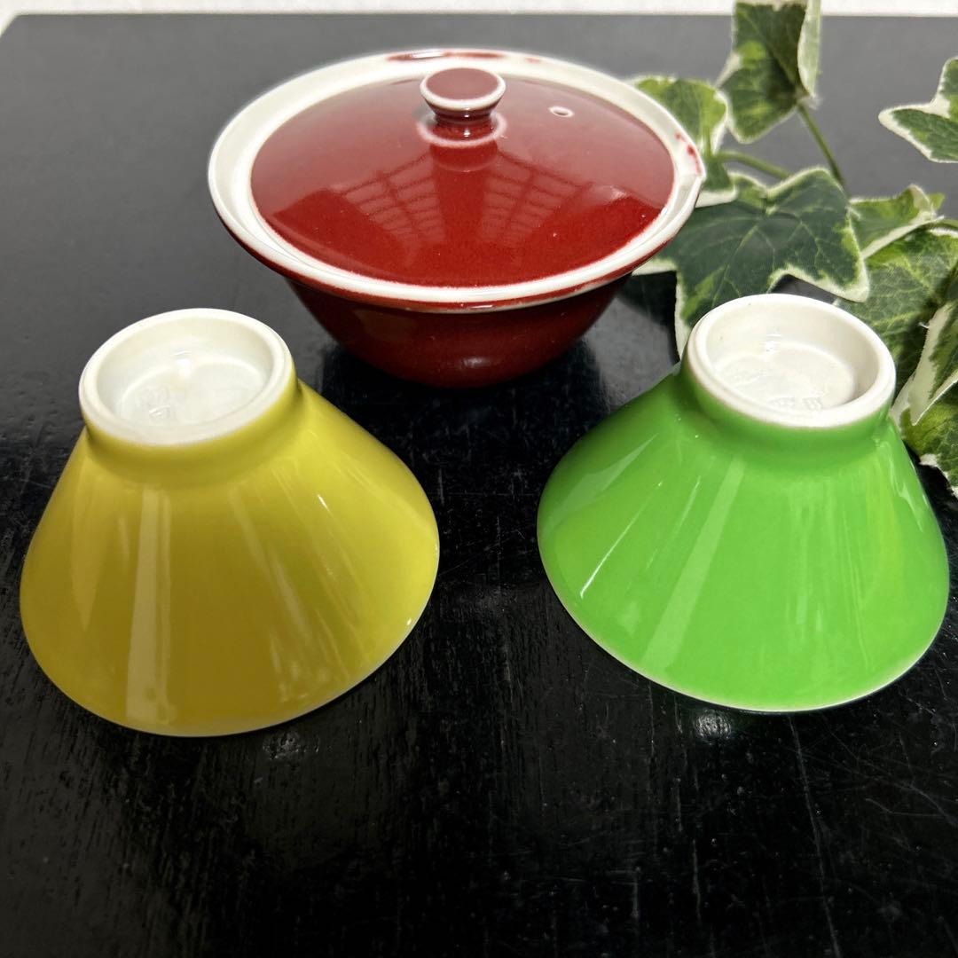 新品 朝日焼 朝日豊斎 窯変煎茶器 宝瓶 茶碗 急須 煎茶