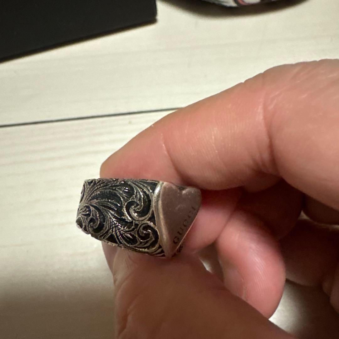 GUCCI】アラベスク ハート フローラ リング 15号 - メルカリ
