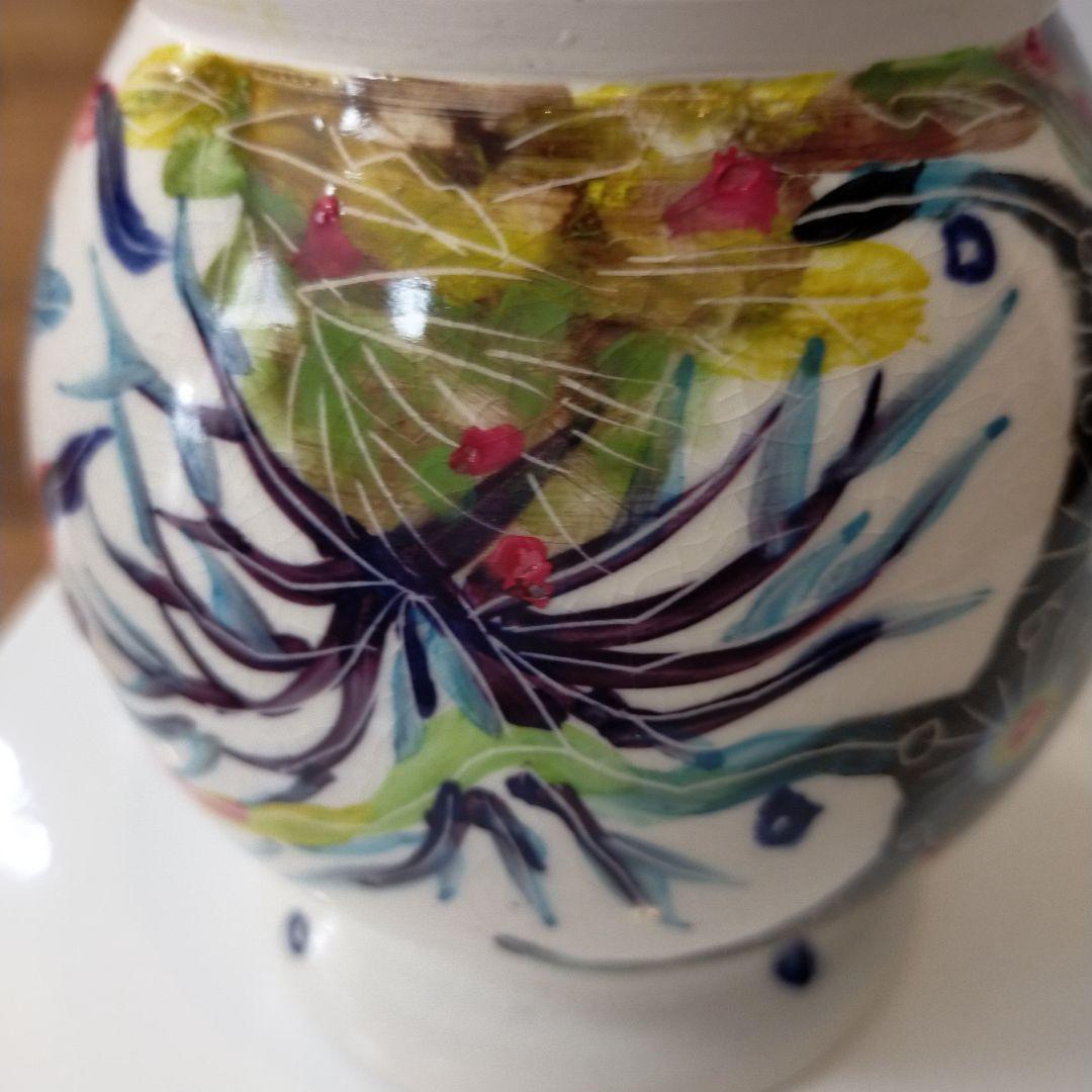 ナツキ様専用 南島焼 沖縄 石垣島 奈美ロリマーさん作品 蓋物大 物入れ