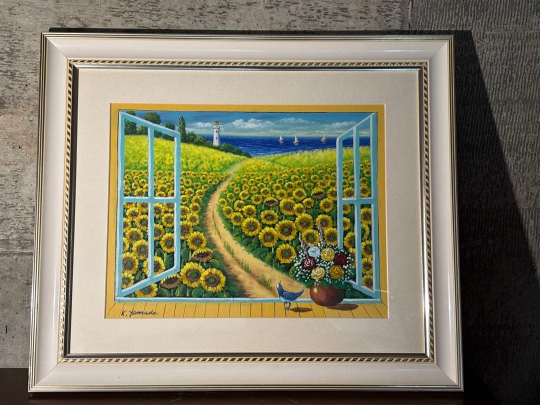 K.Yamada 油絵 絵画 直筆 彩画 - メルカリ