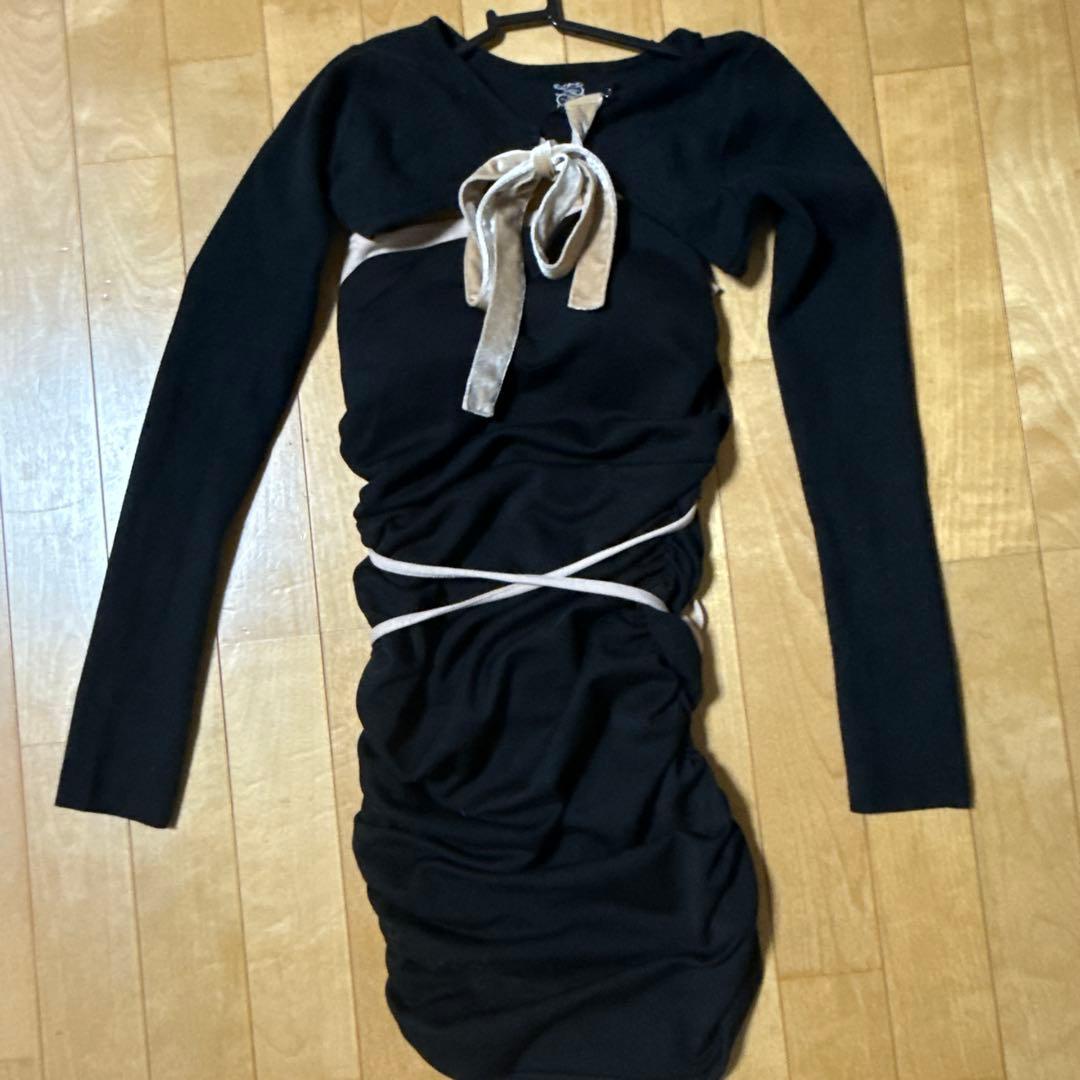 Ciel リバーシブルフィットリボンミニワンピース - メルカリ