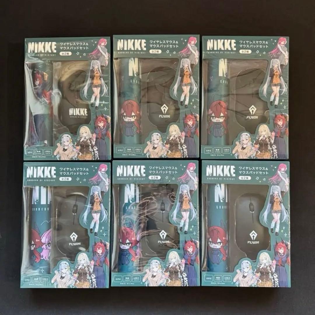 タイトー限定 勝利の女神 NIKKE ワイヤレスマウス＆マウスパッド　6個セット タイトーステーション×勝利の女神：NIKKE -青春Protocol- ワイヤレス