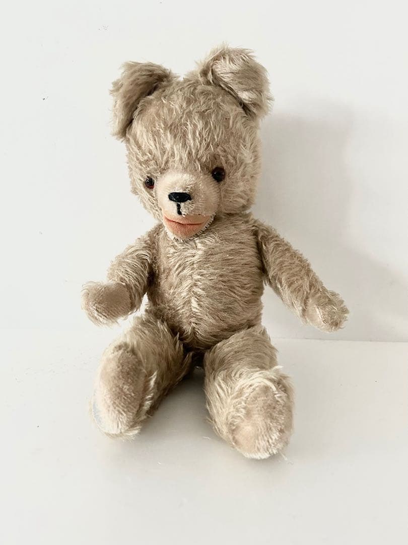 Germany Vintage】ハーマン社 オープンマウスベア ぬいぐるみ 小