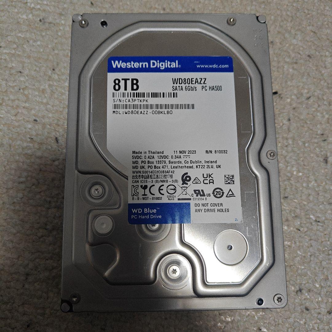 ジャンク品】 Western Digital WD80EAZZ 8TB HDD - メルカリ