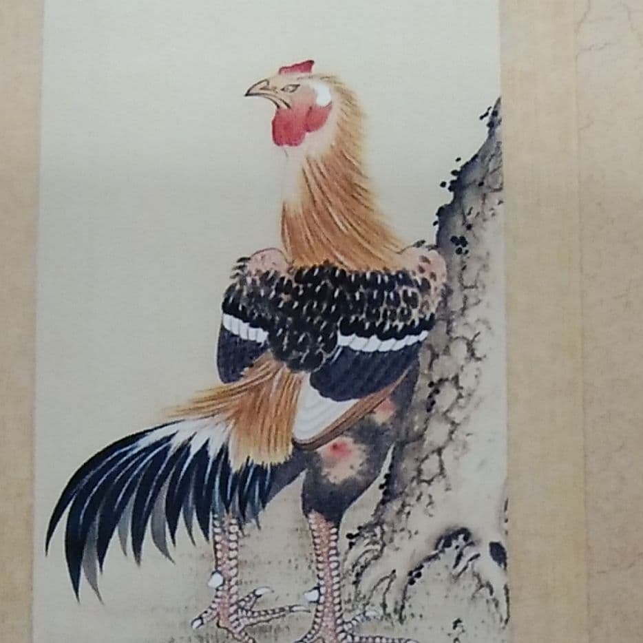 掛け軸 古い！縁起物勝負ドリ - メルカリ