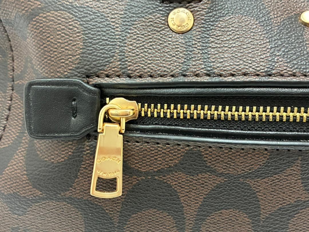 25O12-037 コーチ 2wayバッグ ブラウン F83607 ブランド - メルカリ