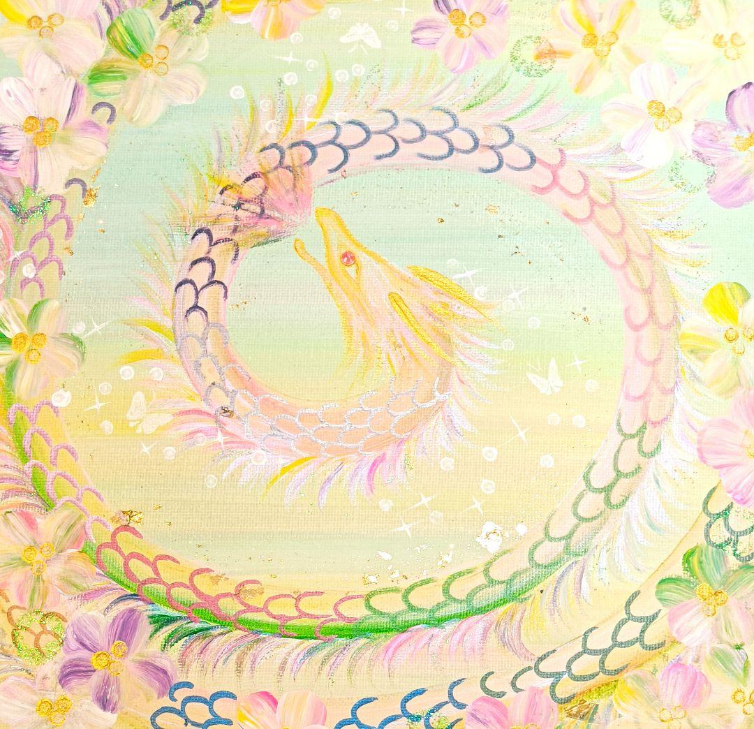 開運絵画 ❀龍渦神波動絵画❀虹柱 - メルカリ