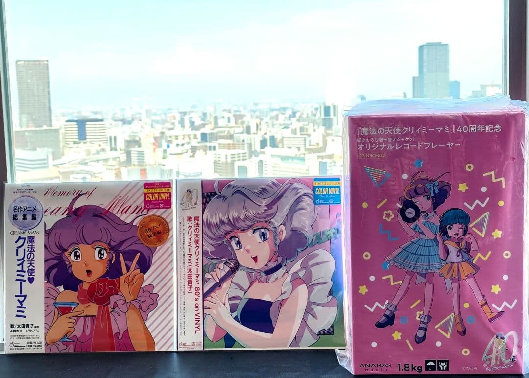 新品 限定 クリィミーマミ 40周年記念 レコードプレーヤー LP レコード