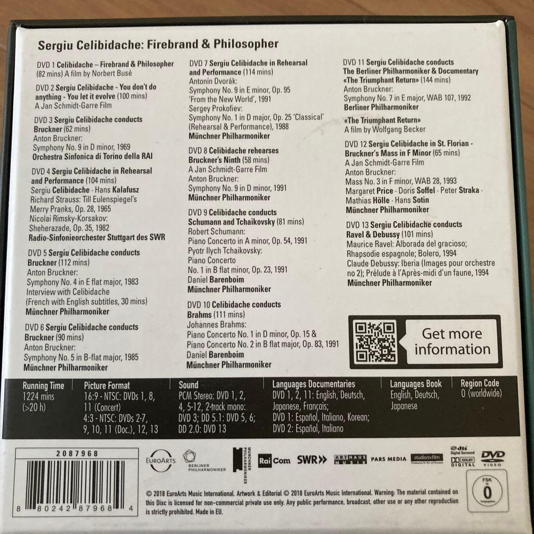 チェリビダッケ 13 DVD