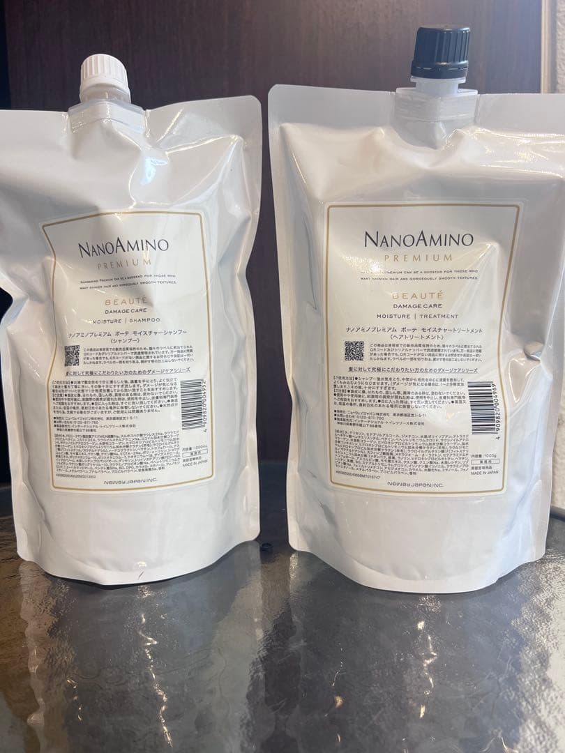 ★値下げ★ナノアミノプレミアムシャンプー&トリートメントモイスチャー1000ml ☆値下げ☆ナノアミノプレミアムシャンプー&トリートメント